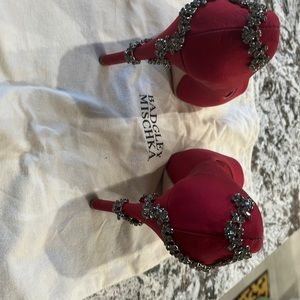 Badgley.  Mischka.    Rhinestone red shoes
